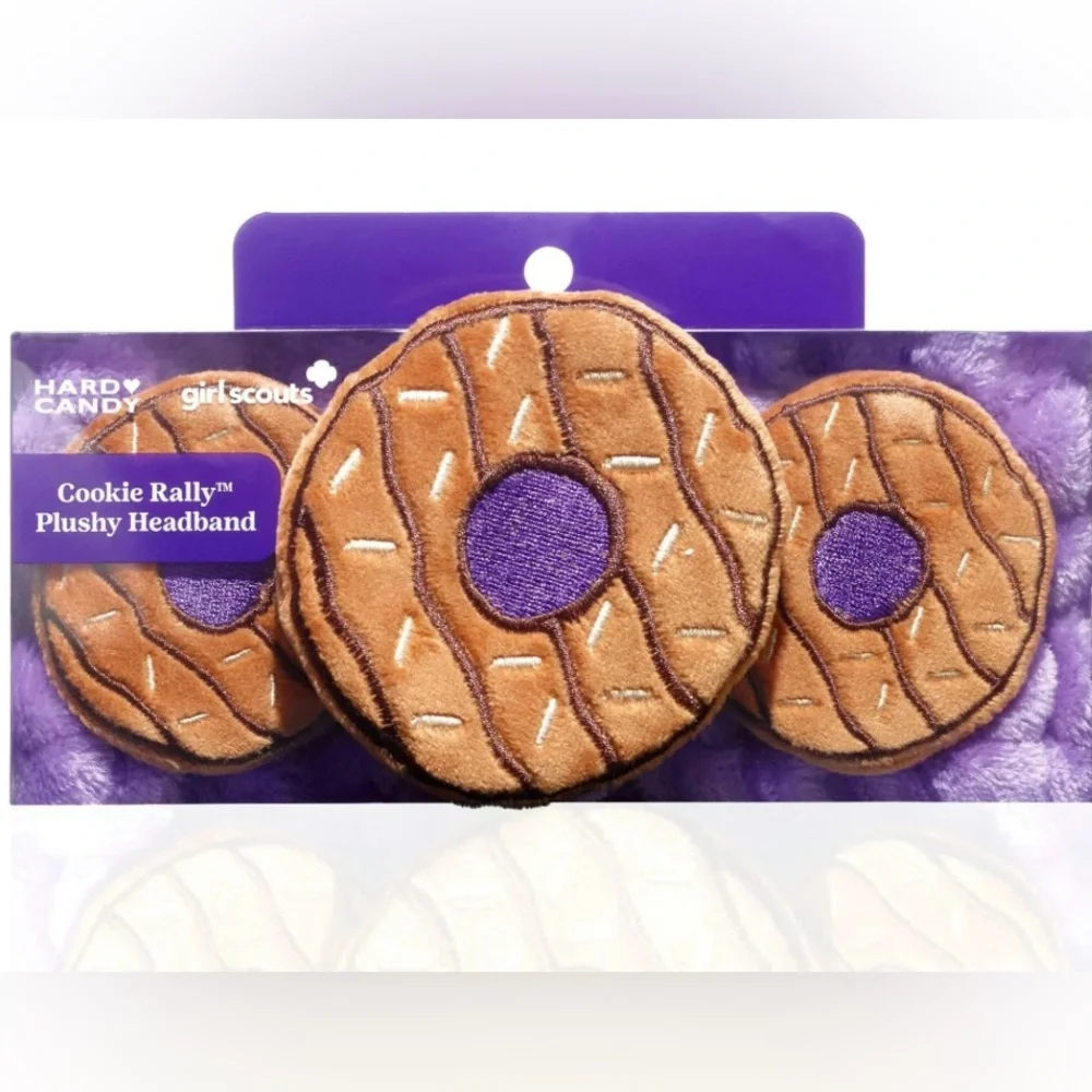 Hard Candy x Girl Scouts Cookie Rally Plush Headband Samoas Ltd Edition NIB